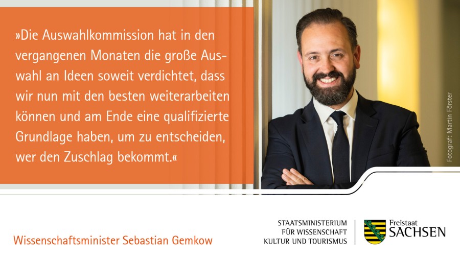 Zitat von Wissenschaftsminister Sebastian Gemkow. Foto SMWK